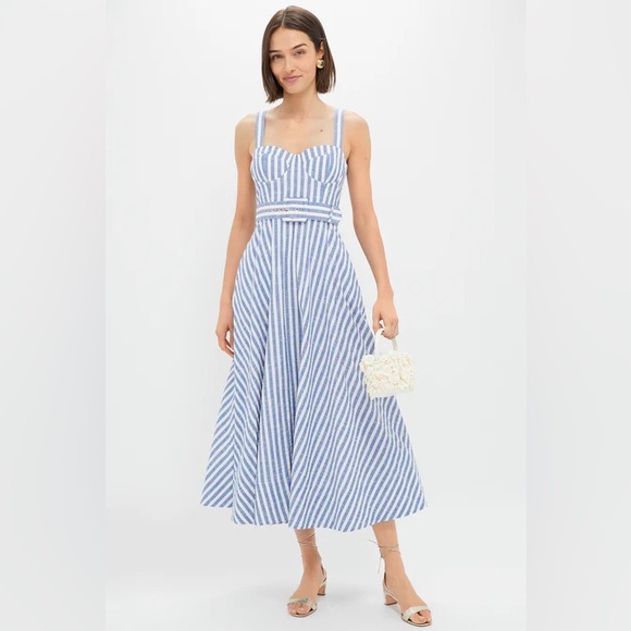 Cara Cara NYC Calypso Stripe Dress NWT - Picture 1 of 5
